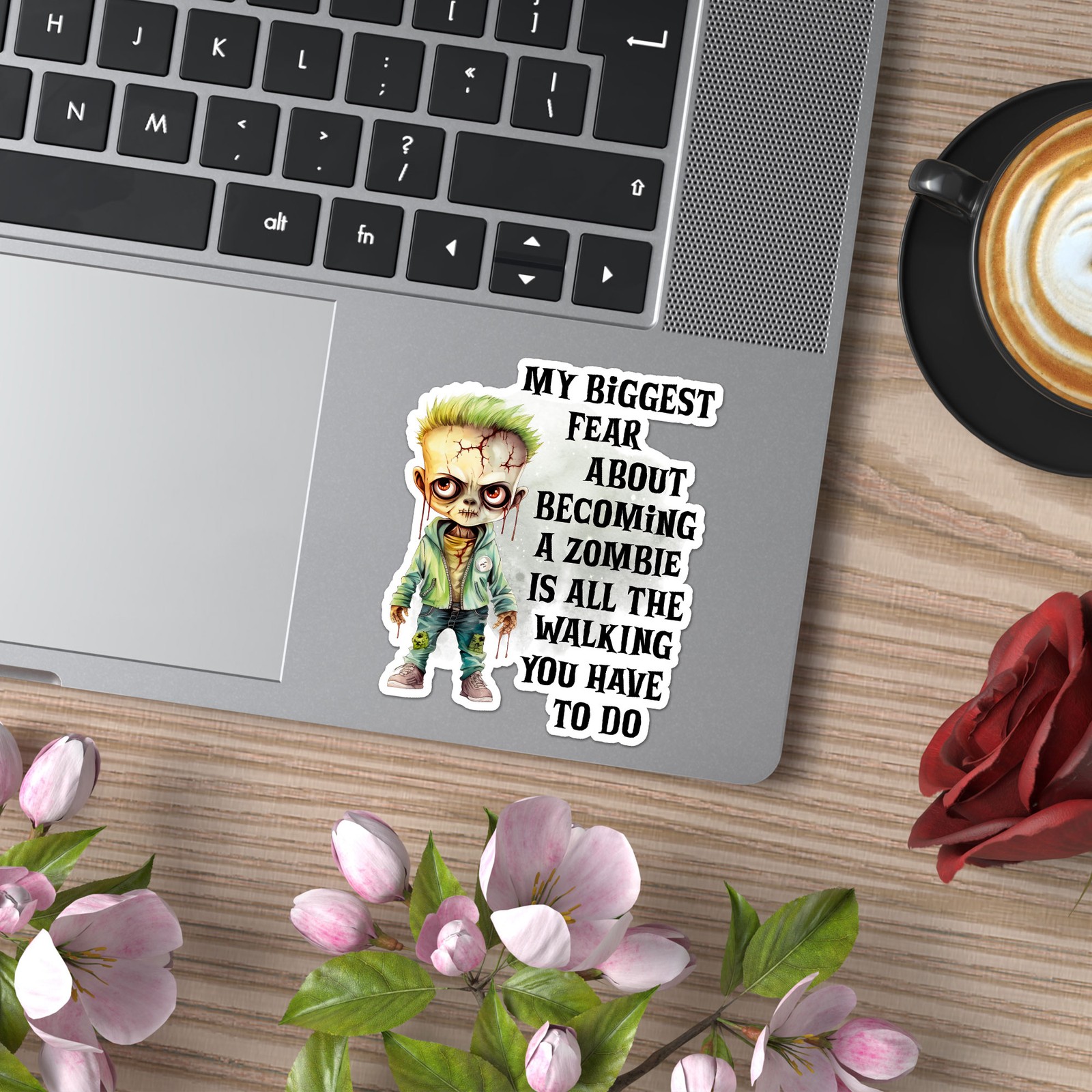 Zombie Fear Walking – Vinyl Decal Sticker – Car Window Laptop – ebn12711