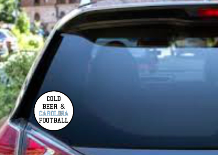 Beer (Carolina Football) – 4" Car Vinyl Decal Window Cooler Trailer Bar Laptop