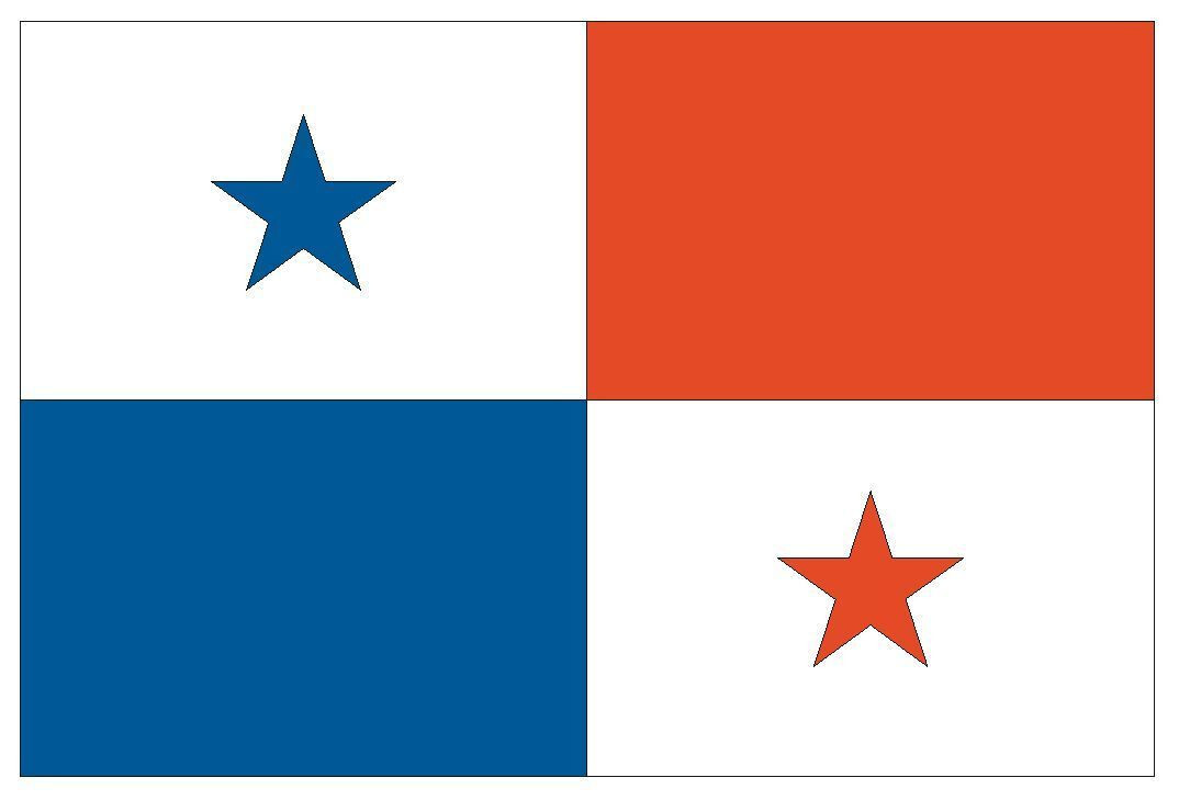 Panama International Flag Sticker Decal F386