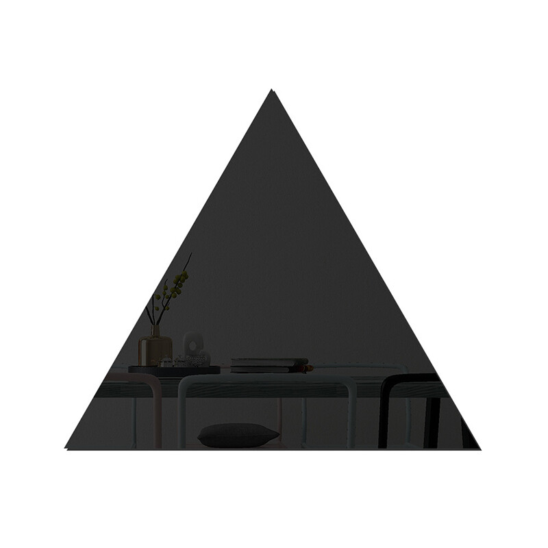 16pcs Hexagon/Triangle/Square Mirror Wall Sticker Acrylic DIY Adorn Home Decal