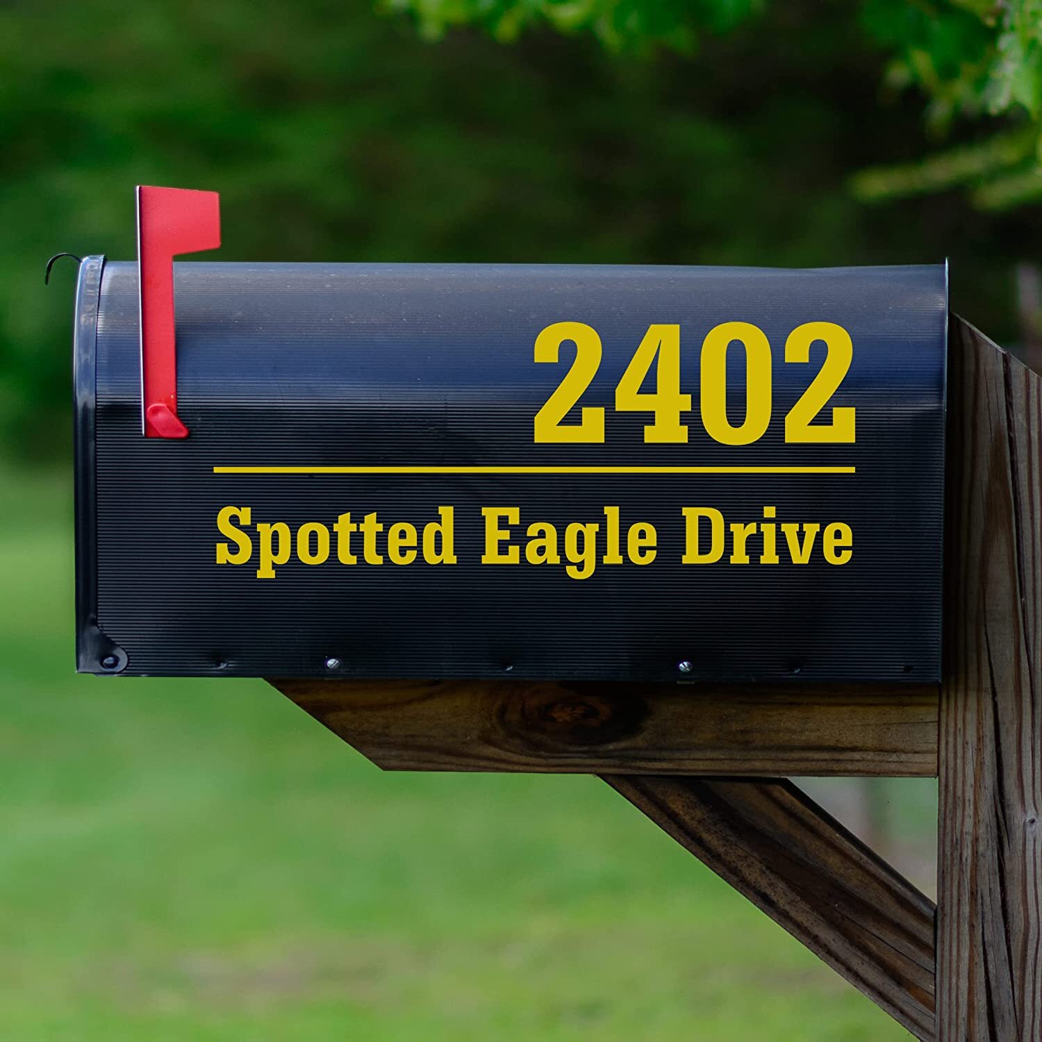 Mailbox Numbers Street Address Personalized Pair of Vinyl Decal Custom Stickers