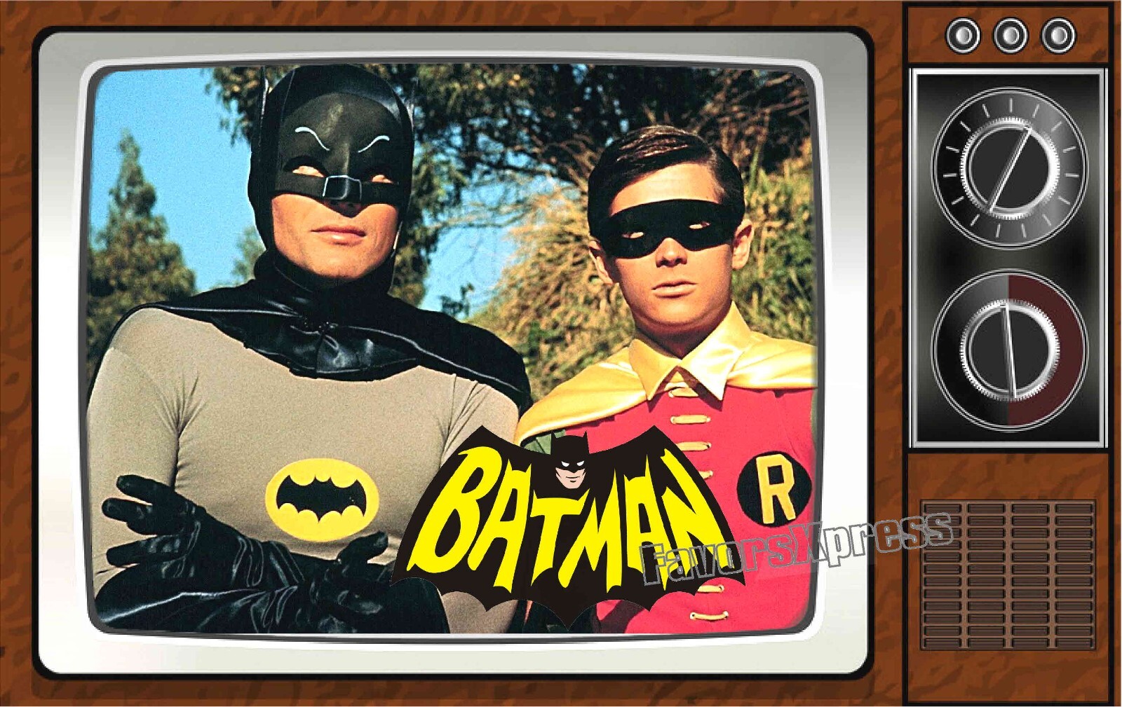 Batman and Robin Classic TV Show PHOTO MAGNET 4 X 2.5 INCHES