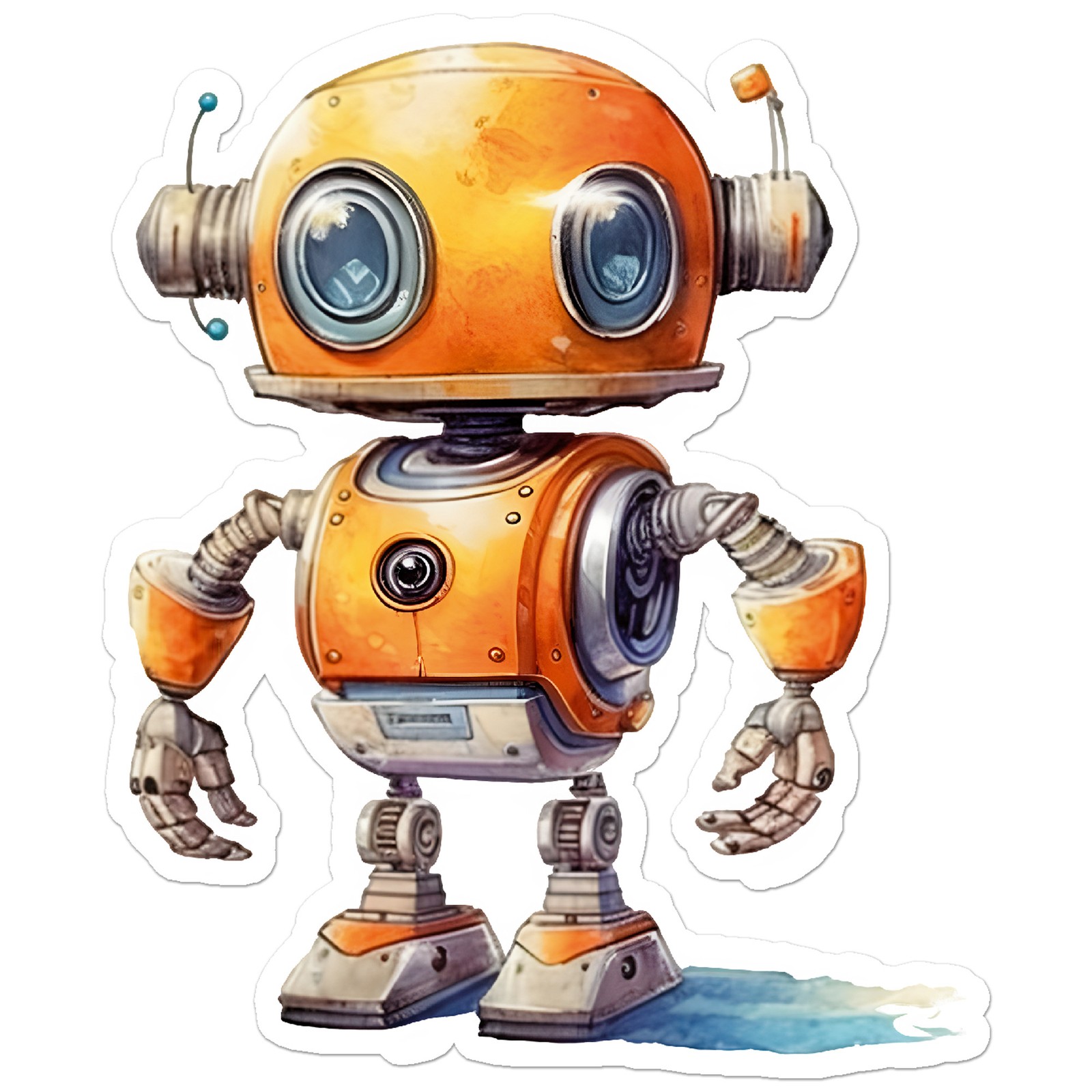 Cute Robot – Vinyl Decal Sticker – Car Window Laptop – ebn9958
