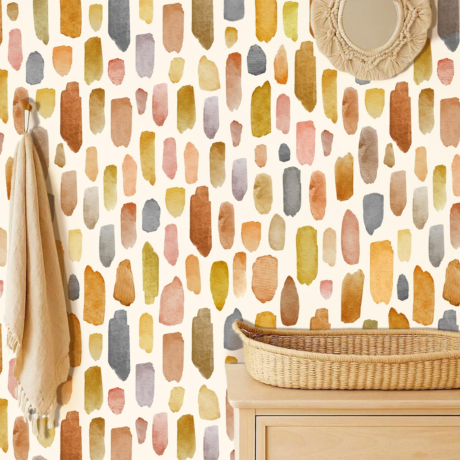 Line Wall Decals Wallpaper Peel and Stick Boho Line Stickers Murals Paint Lin…