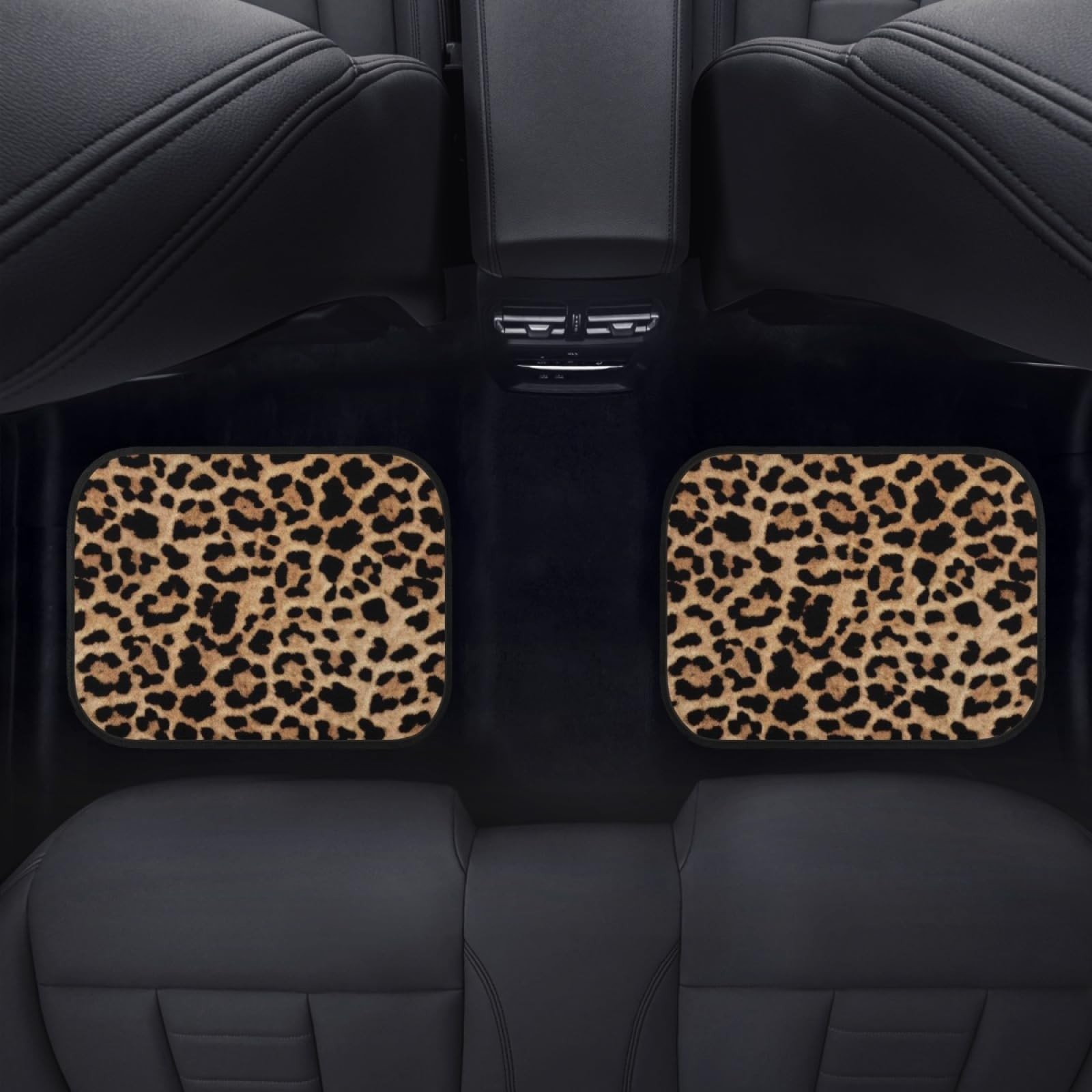 Leopard Car & Auto Floor Mats Women Men 4-Piece Full Set All Weather Universa…
