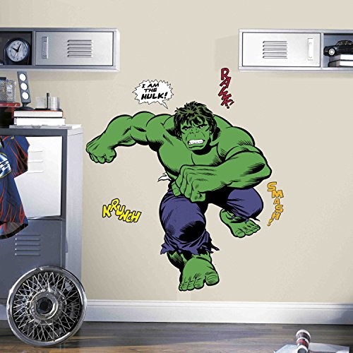 RMK3242GM Marvel Green Hulk Comic Giant Peel and Stick Wall Decals