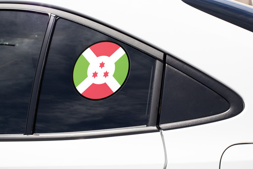 Burundi Flag Circle Sticker Decal