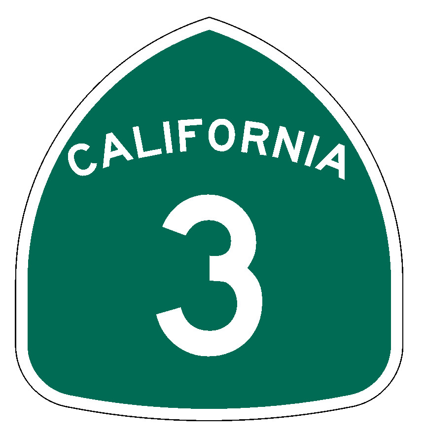 California State Route 3 Sticker Decal R998 Highway Sign Road Sign