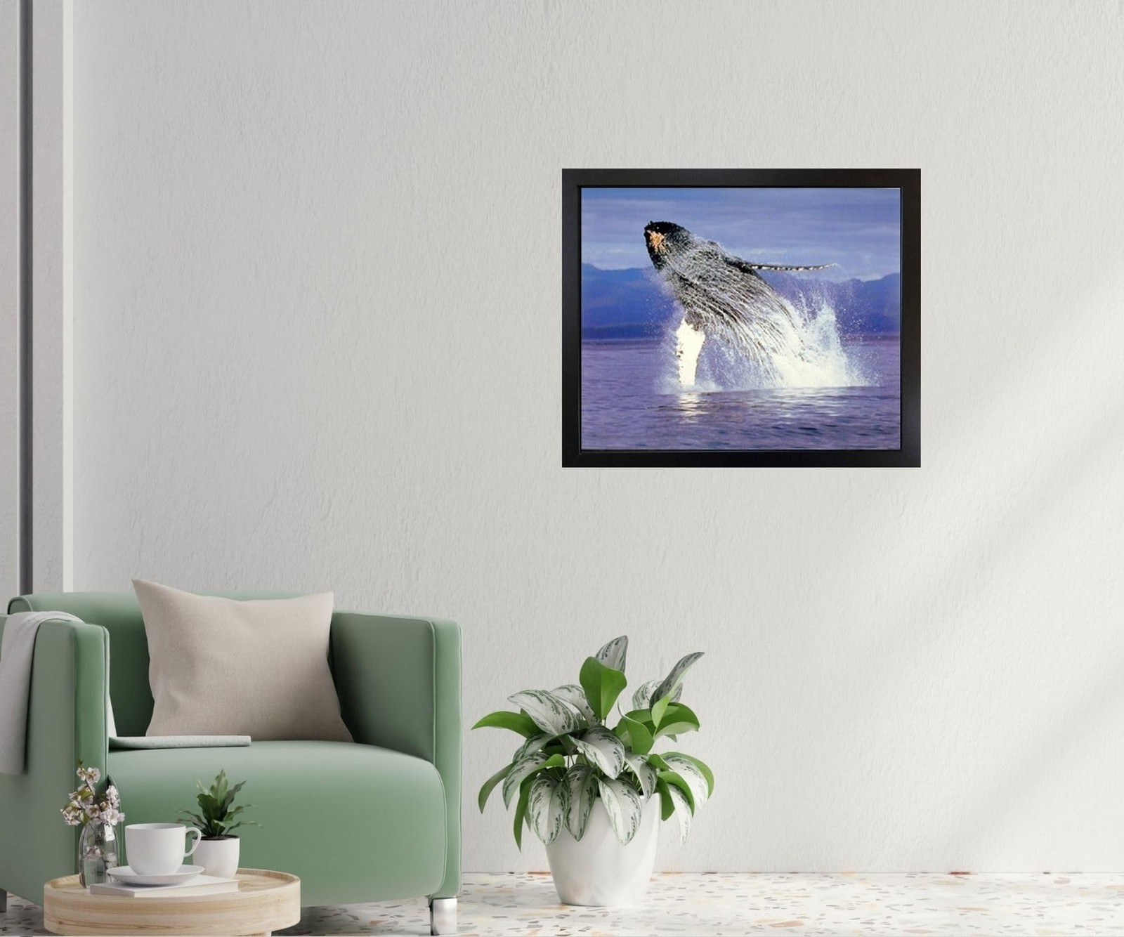 Humpback Sea Whale Ocean Animal Wall Decor Art Print Poster (16×20)