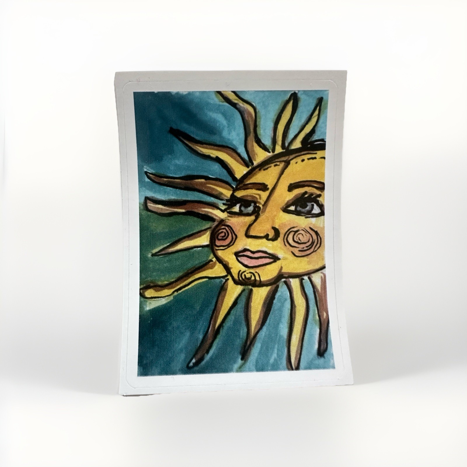 Sunny Vibes Vibrant colors Sticker 2×3 Inches Glossy Print