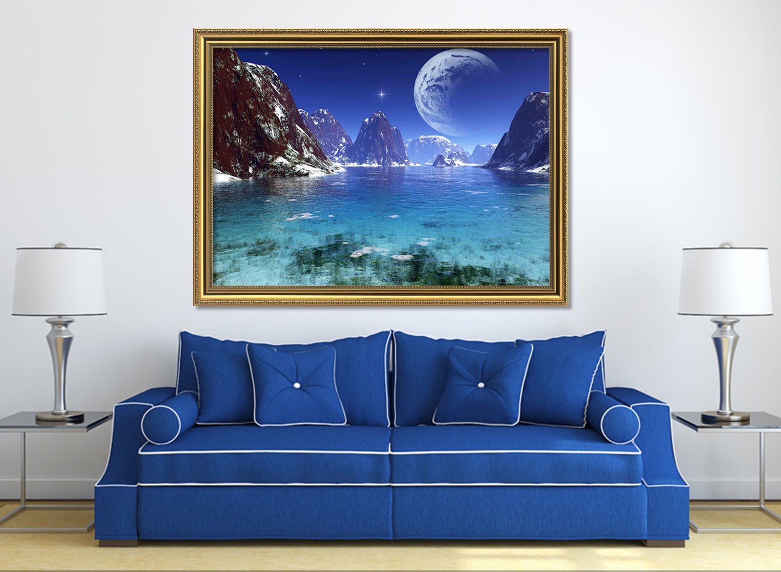 3D Planetary River 6 Framed Poster Home Decor Print Painting Art AJ WALLPAPER