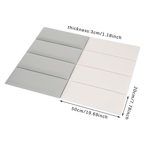 8 Pack Wall Panels, Self-Adhesive Wall Panel, Anti-collision Wall Padding 30mm