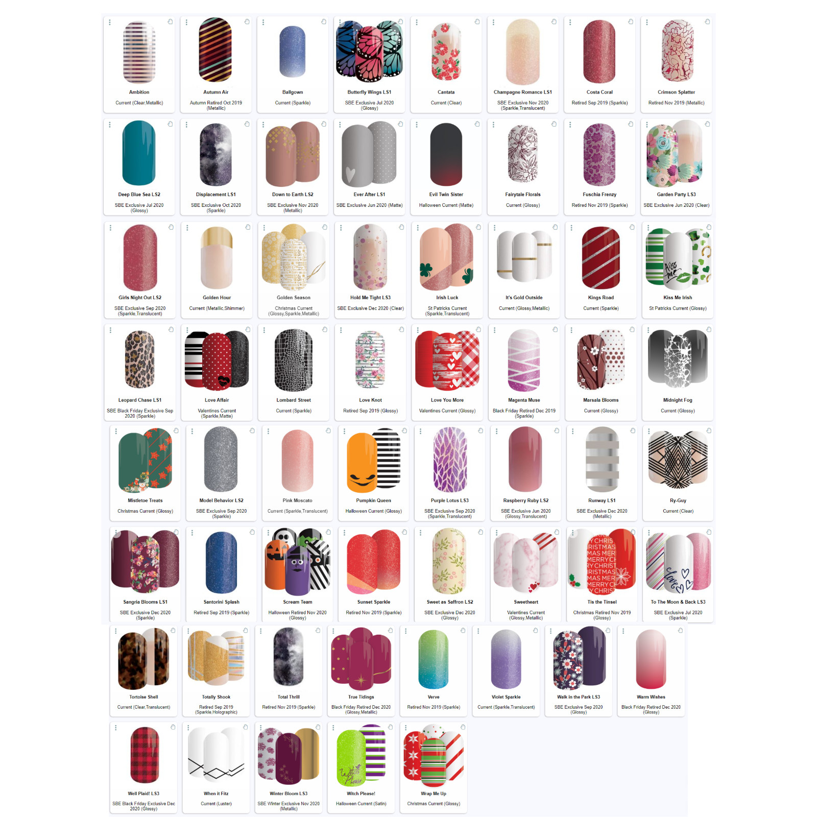 Jamberry Lacquer Strips – You Choose – FREE SHIPPING