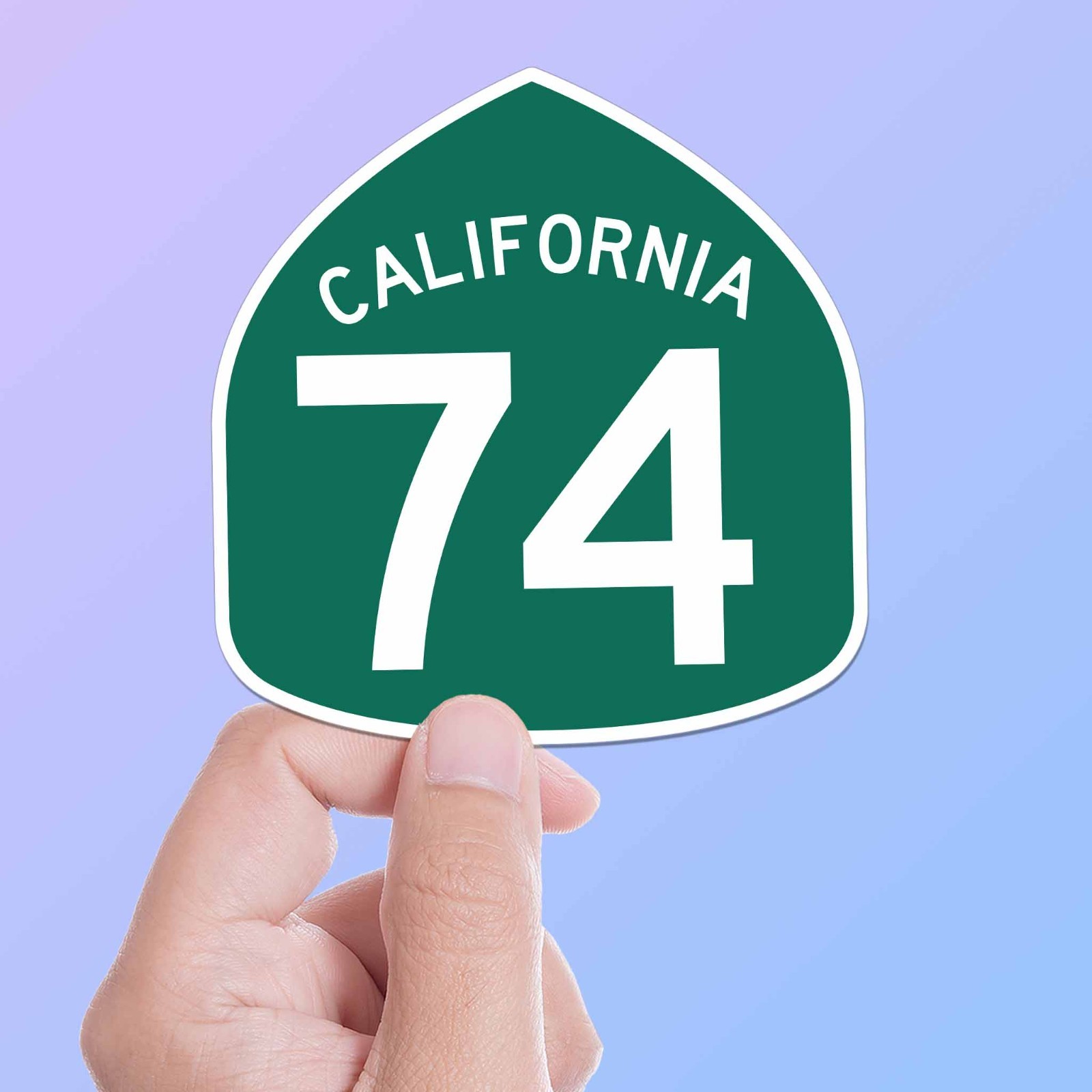 Southern California Highway 74 Sign Sticker – Palms to Pines Scenic Byway Decals