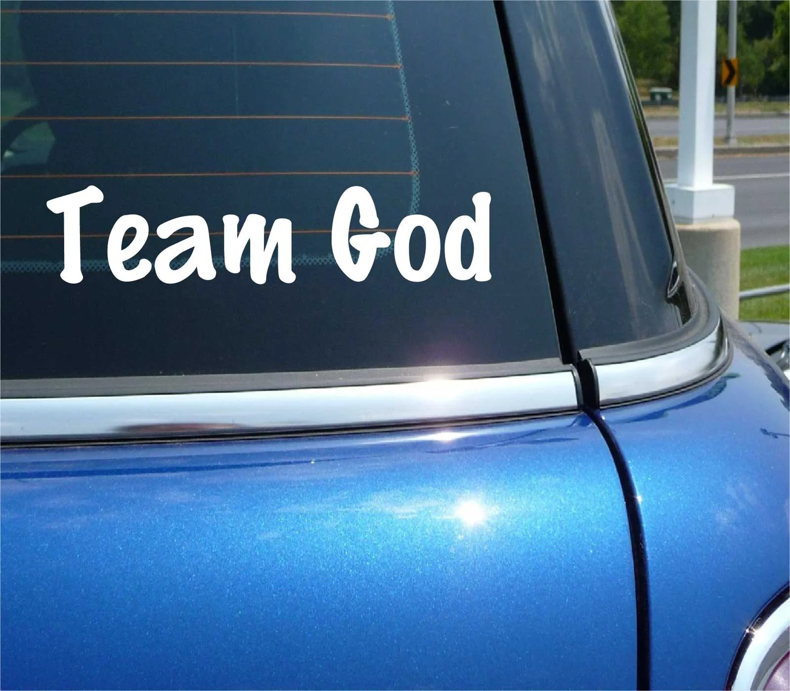 TEAM GOD DECAL STICKER FAITH PRAY JESUS LOVE CHRISTIAN HOLY GHOST CAR TRUCK