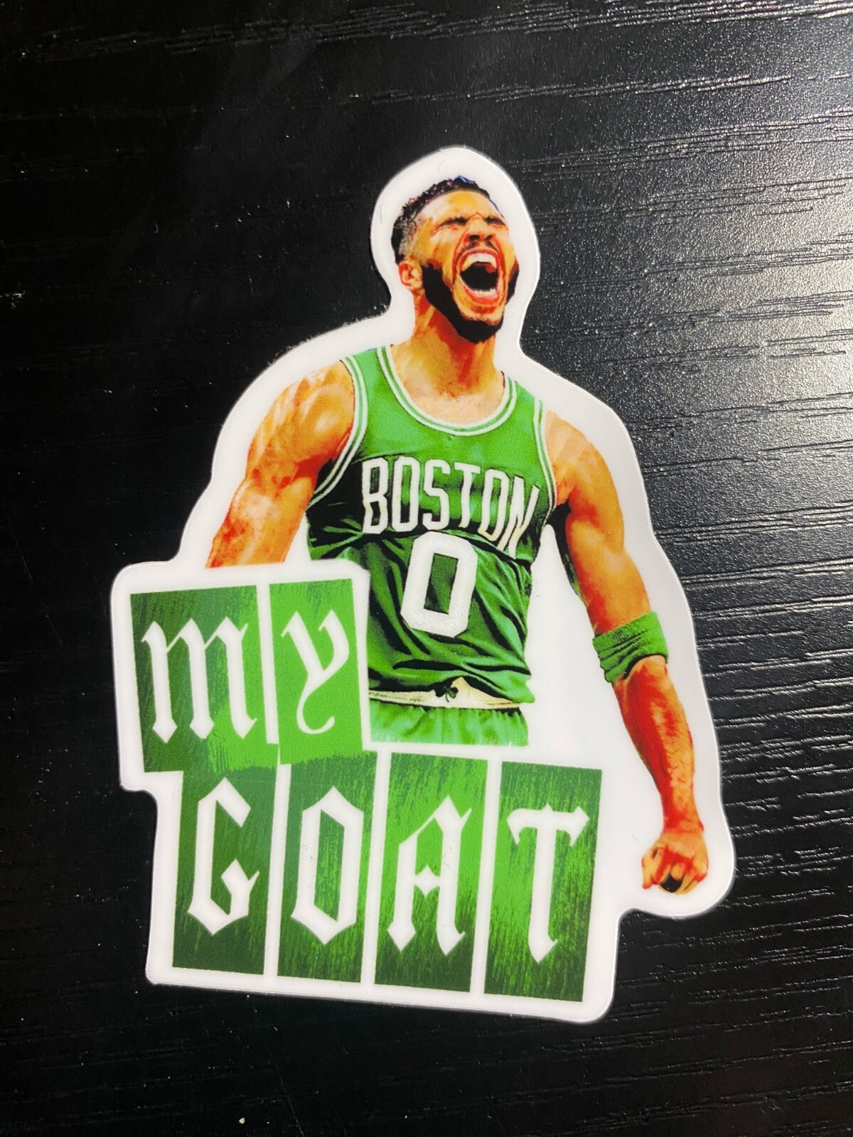 3" x 2" Jayson Tatum 'MY GOAT' Vinyl Matte Sticker
