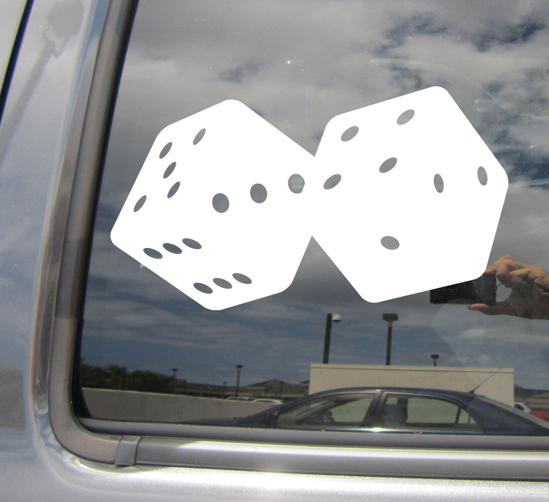 Dice Die Dices – Craps Casino Las Vegas Car Window Vinyl Decal Sticker 10146