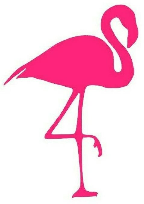 FLAMINGO DECAL STICKER CAR WINDOW LAPTOP TABLET CHOOSE SIZE AND COLOR