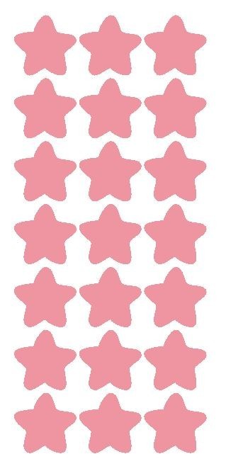 1-1/4" Pink Star Stickers Wedding Envelope Seals School Arts & Crafts