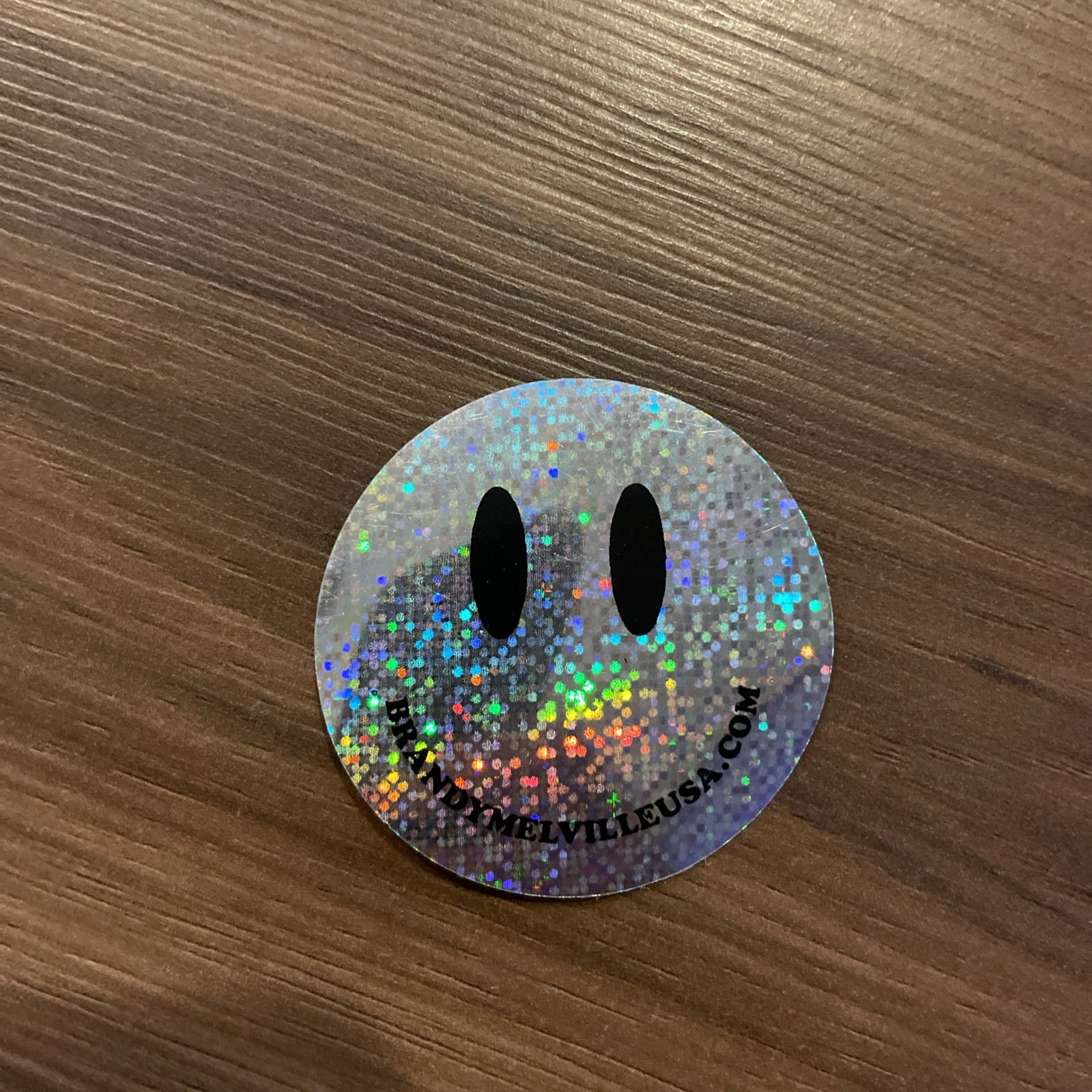 Brandy Melville Holographic Smiley Face Sticker