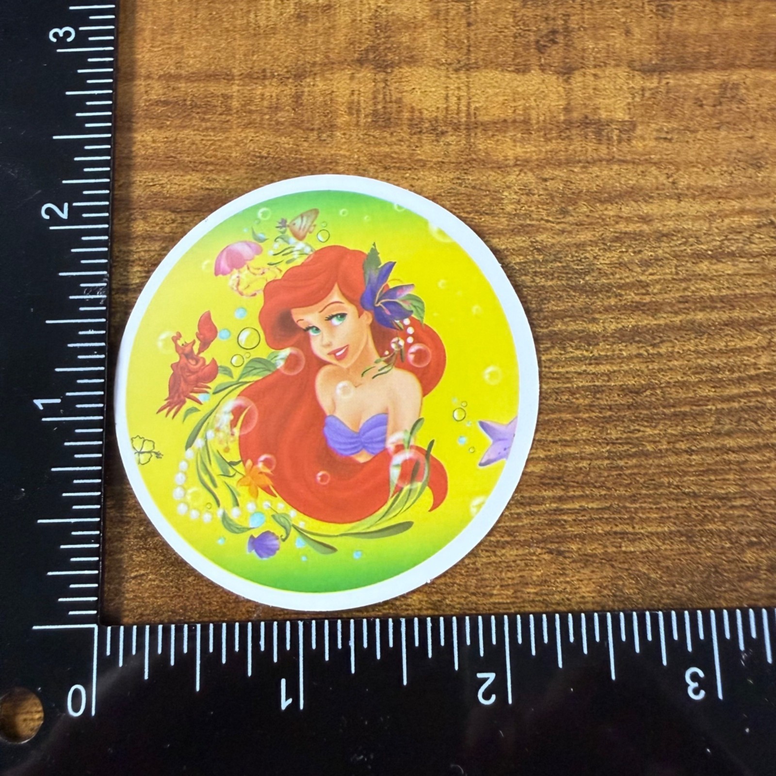 4 Stickers Disney Ariel Rapunzel Princess Vinyl Decal Laptop Phone Bottle Book