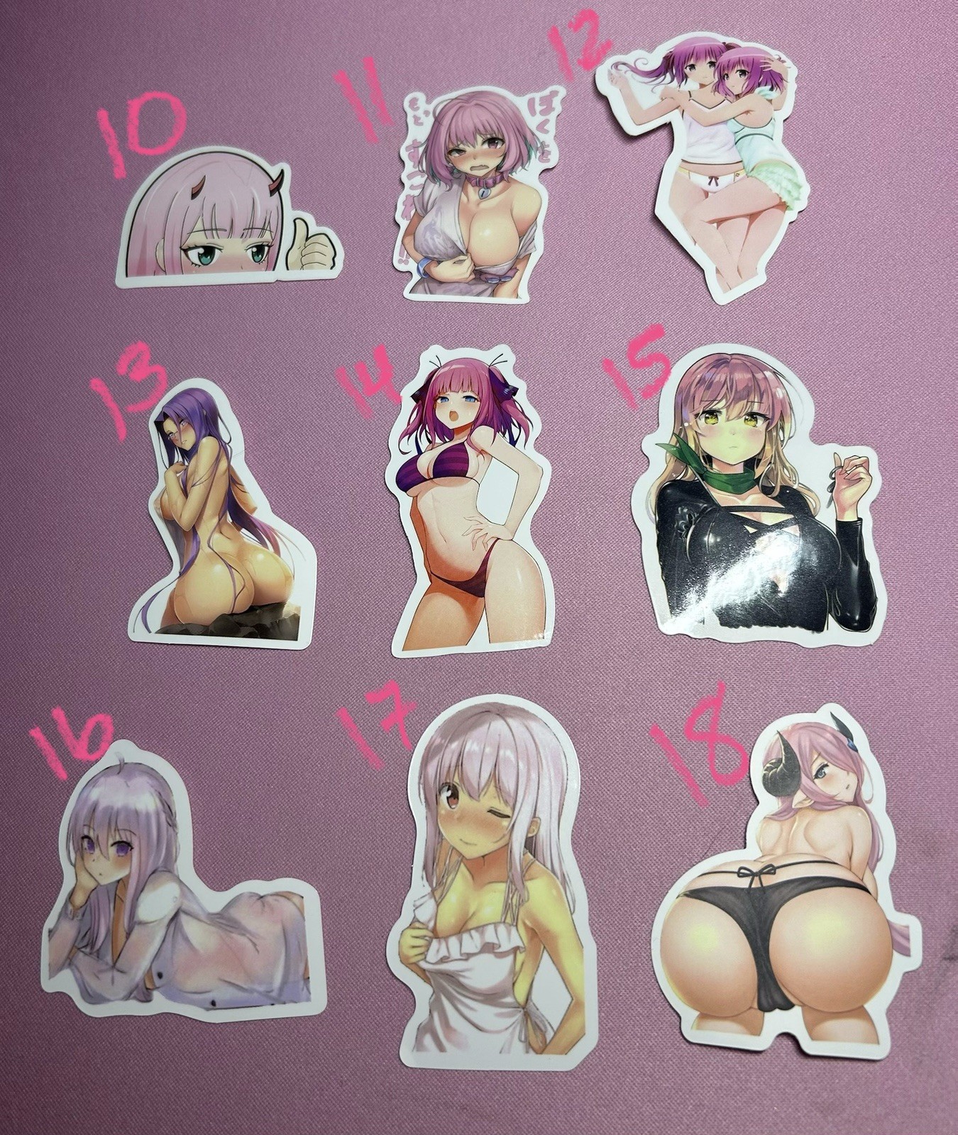 waifu lewd sexy girl stickers – 18