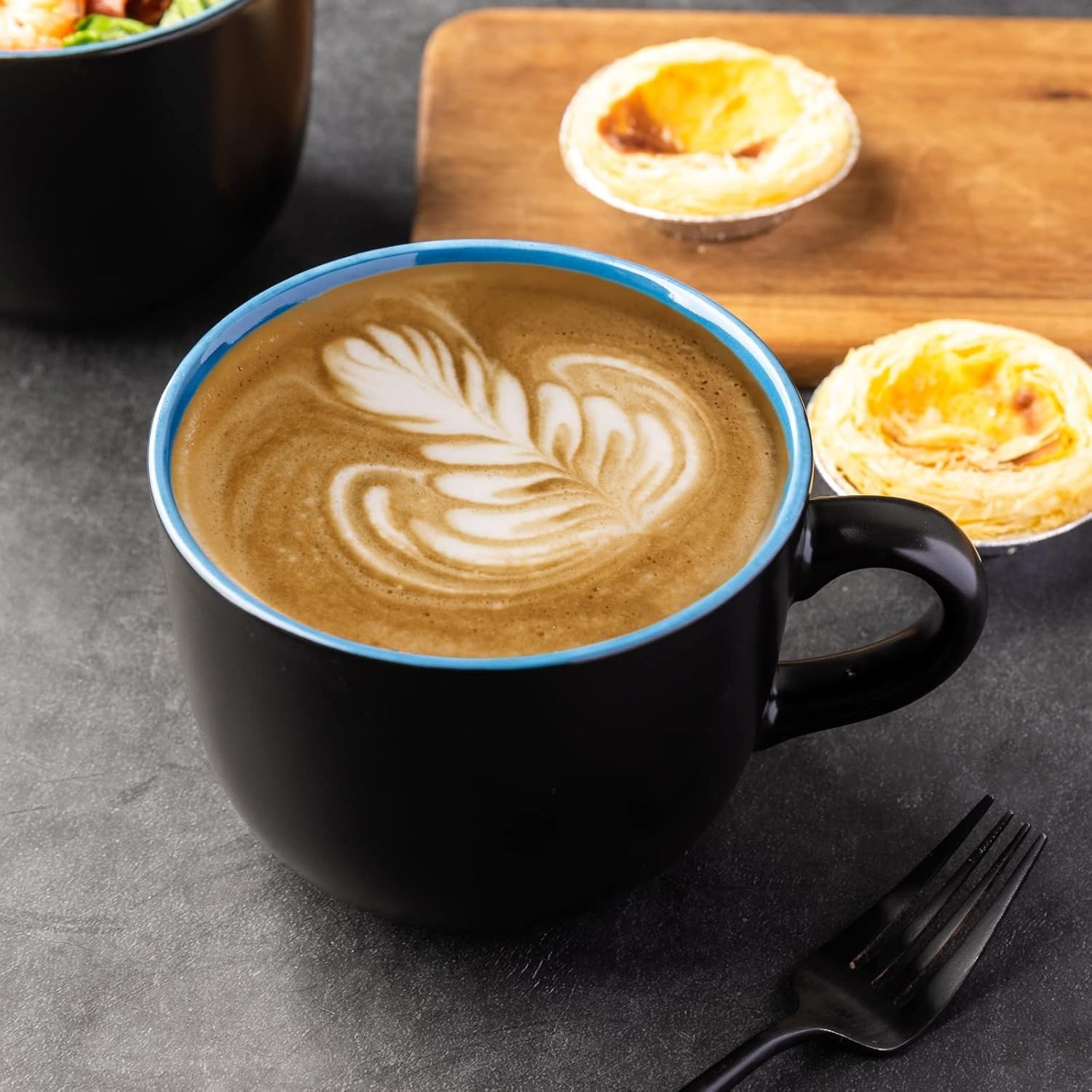Jumbo Soup Mugs with Handles, 24 Oz Large Coffee Mugs Set of 4, Ceramic Soup bow