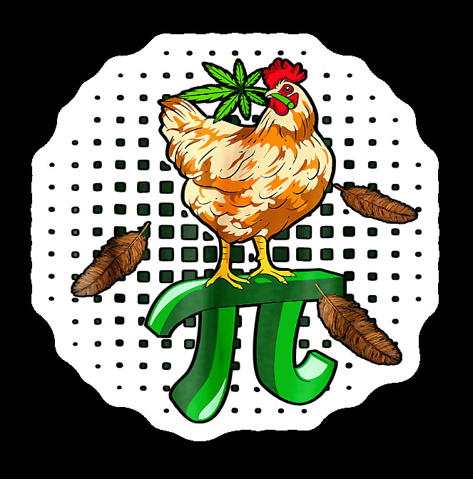 Chicken Pot Pie Weed Decal Weatherproof Stickers UV Safe Durable Added Vinyl Top