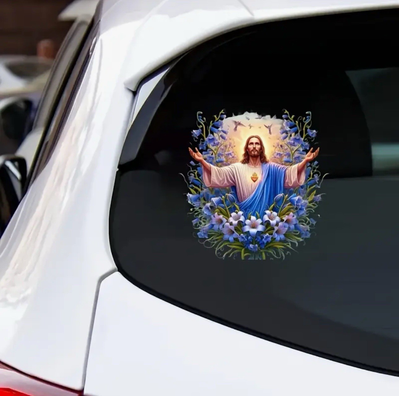 JESUS LILY 6” Inch VINYL DECAL DIECUT STICKER KING GOD PRAY CHRISTIAN FAITH 1PC
