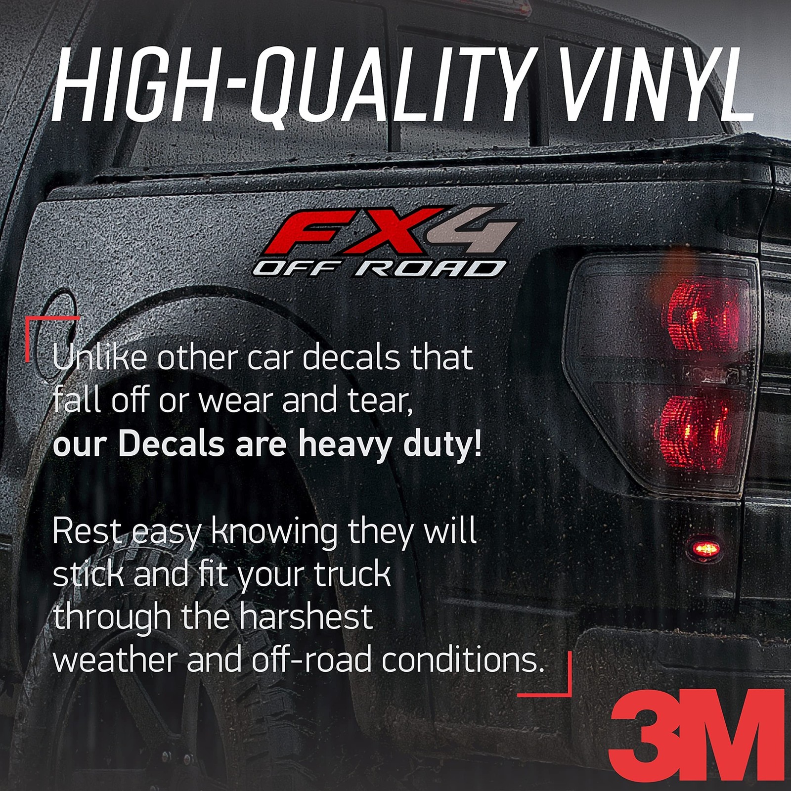 GOLD HOOK FX4 Off Road Decals Compatible with Ford F-150 4" x 16.5", Gold