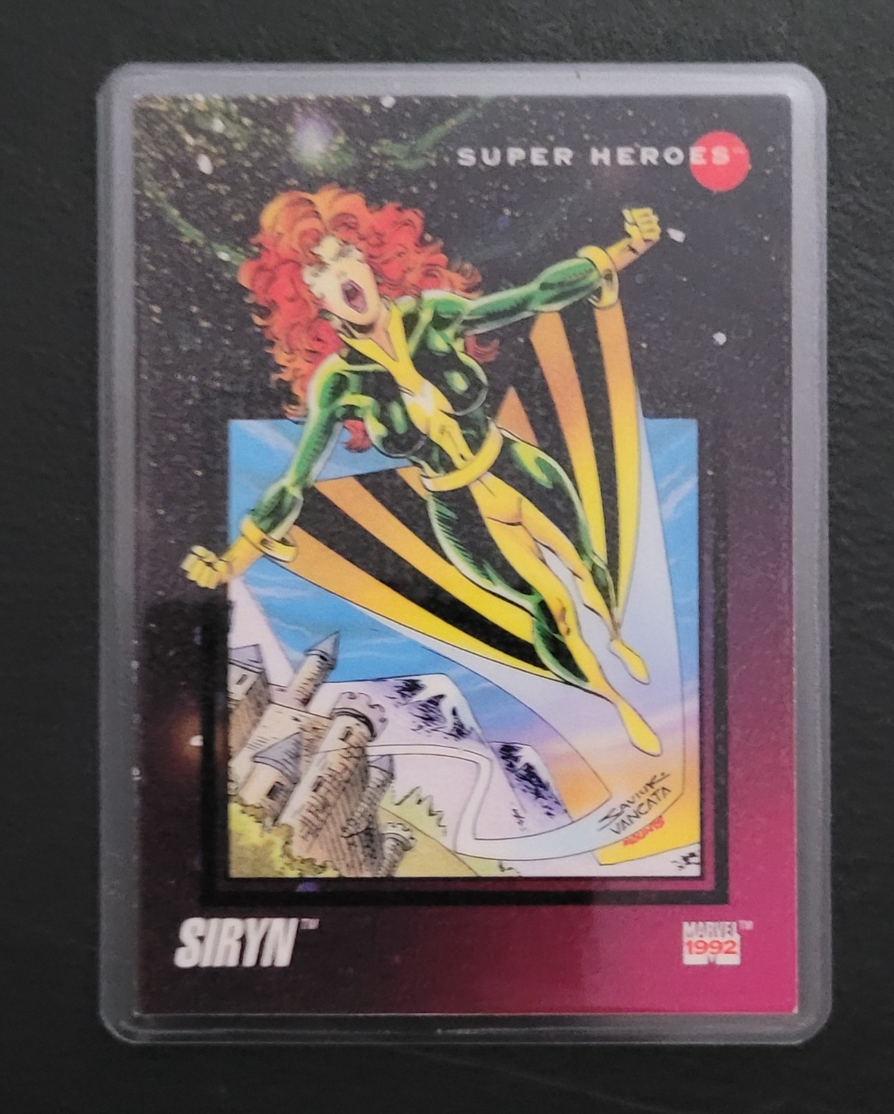 Impel Marvel Universe Superheroes Fridge/Locker/Cabinet Laminated Magnet 1990's