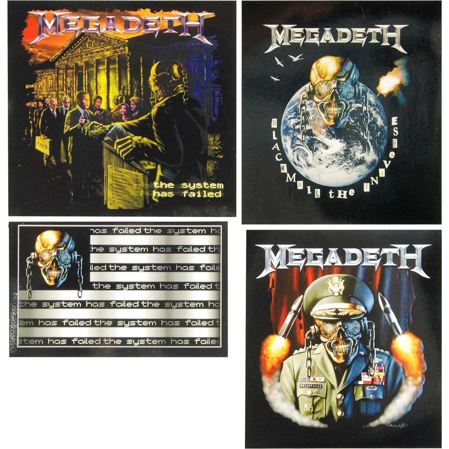 Megadeth Sticker Set