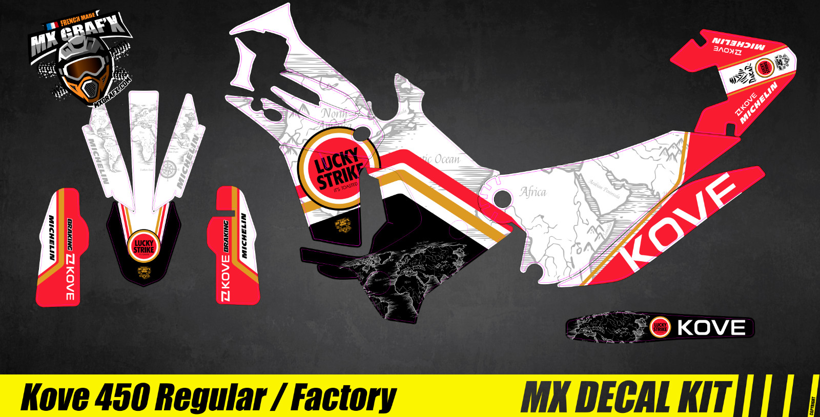 MX Decal Kit For Kove 450 – Lucky