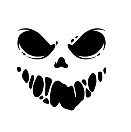 Spooky Face Vinyl Decal Sticker Car Truck Window Laptop Halloween Creepy