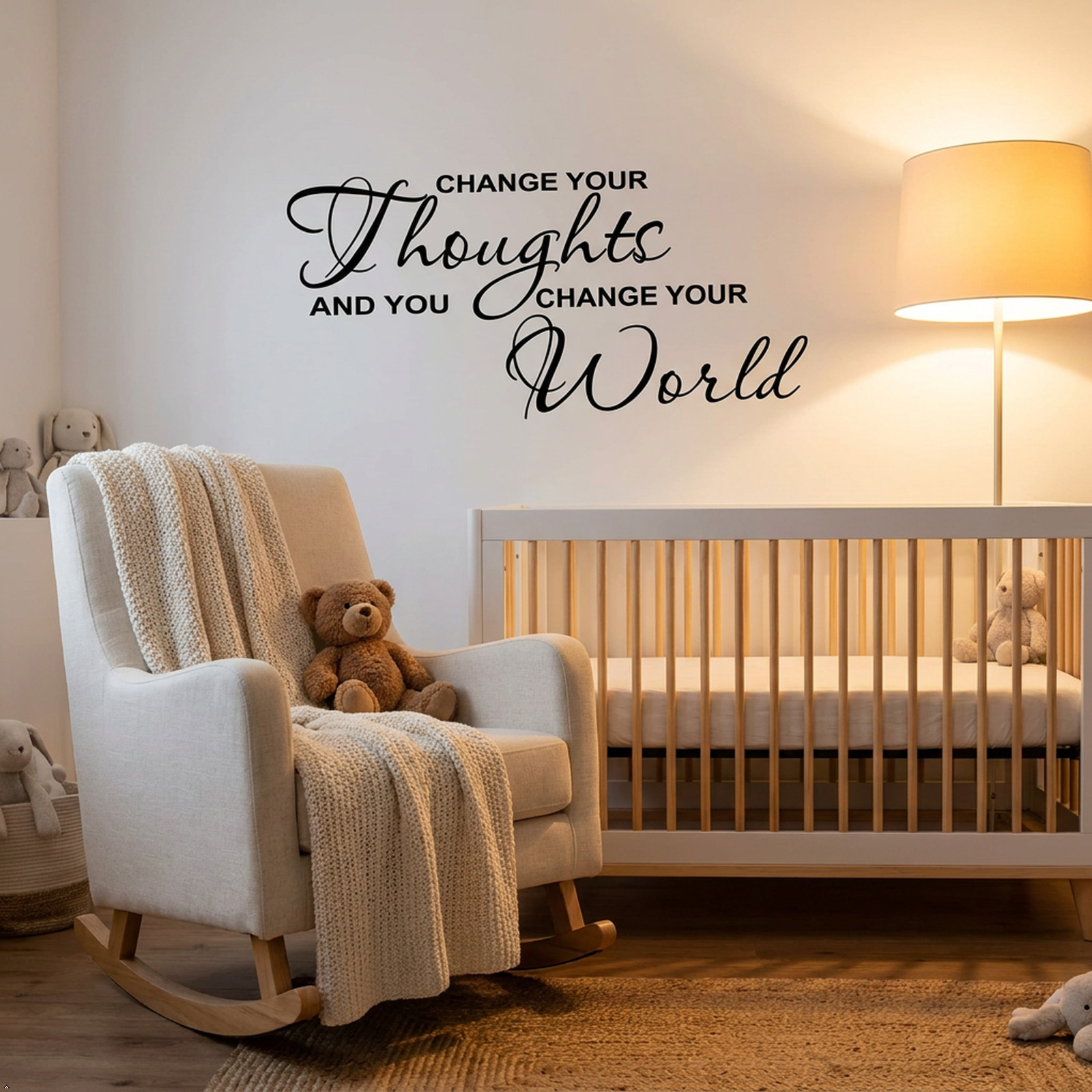Change Your Thoughts Vinyl Wall Art Inspirational Quotes and Saying