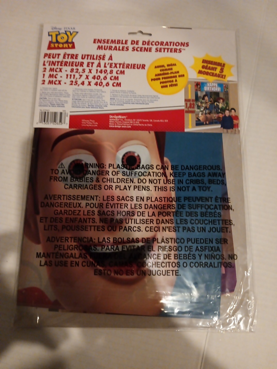 Disney Toy Story Birthday Party Wall Decorating Kit Scene Setters Giant 5-pc Set