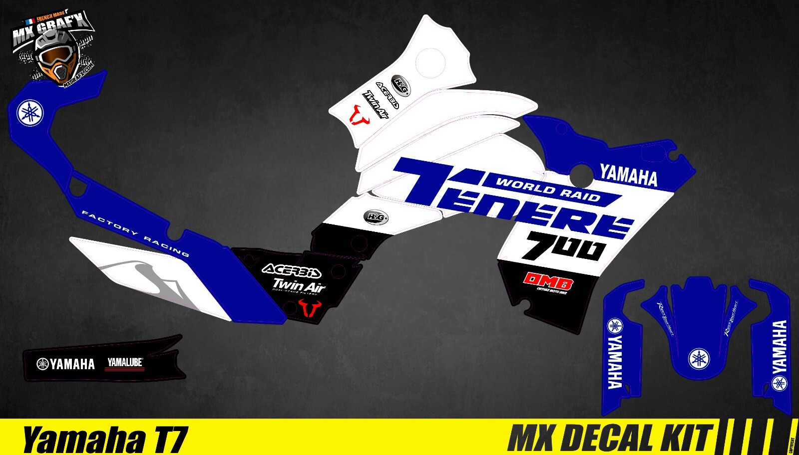 MX Decal Kit For Yamaha Tenere 700 T7 – T700/6