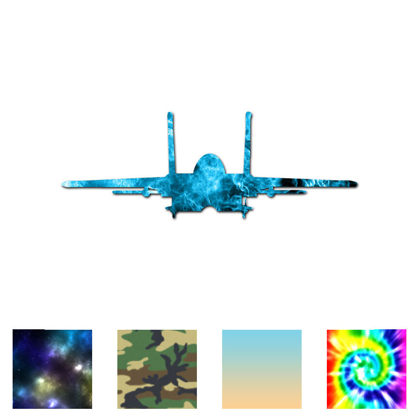 Airplane Jet Plane – Vinyl Decal Sticker – Multiple Patterns & Sizes – ebn2836