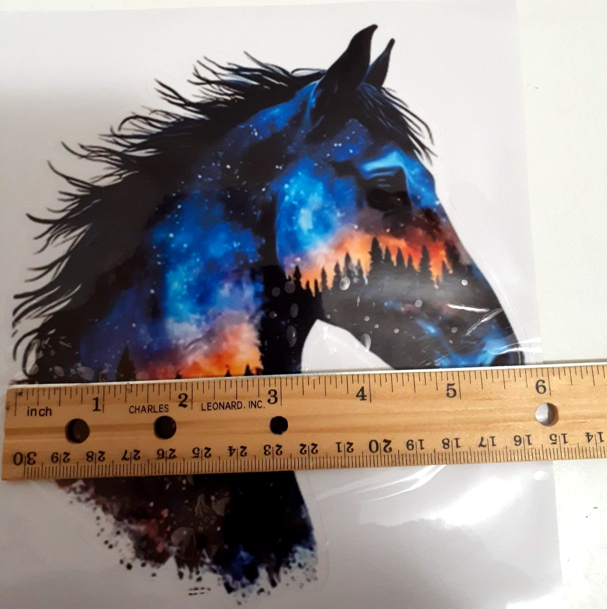 Cosmic Horse Vinyl Decal Sticker 7" x 6.25"