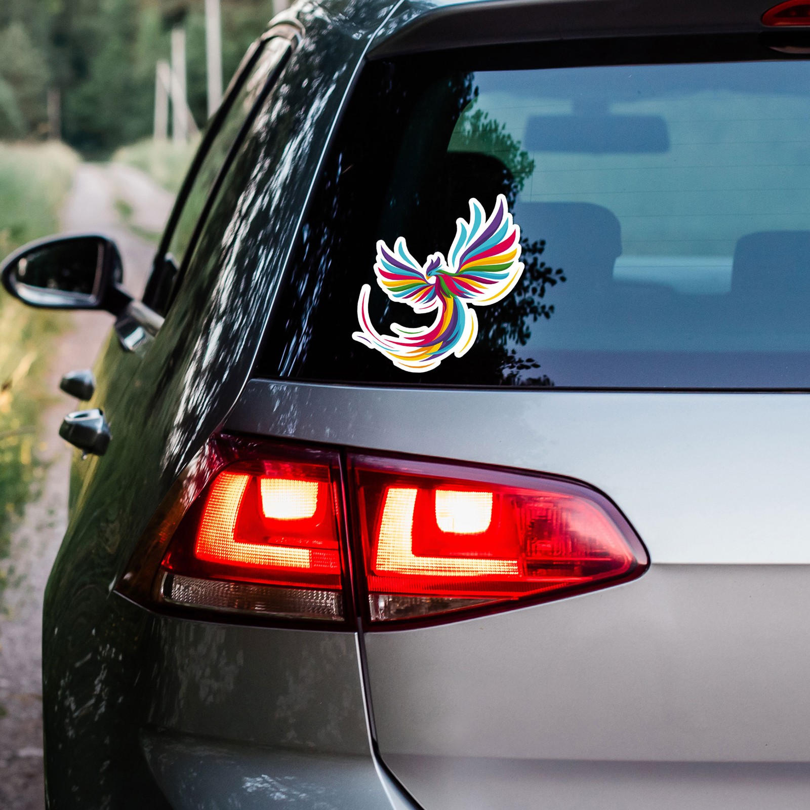 Rainbow Phoenix – Vinyl Decal Sticker – Car Window Laptop – ebn8032