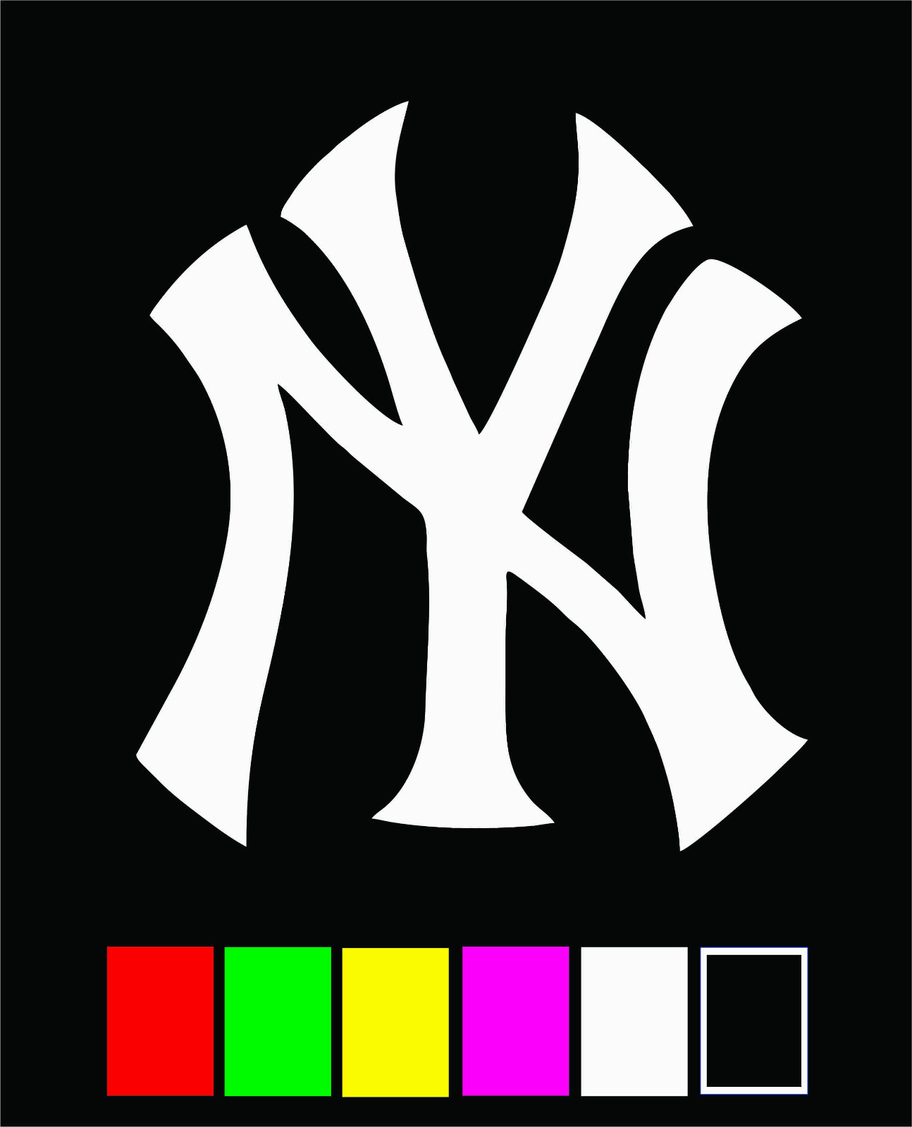 NEW YORK YANKEES Die Cut Vinyl Decal Sticker