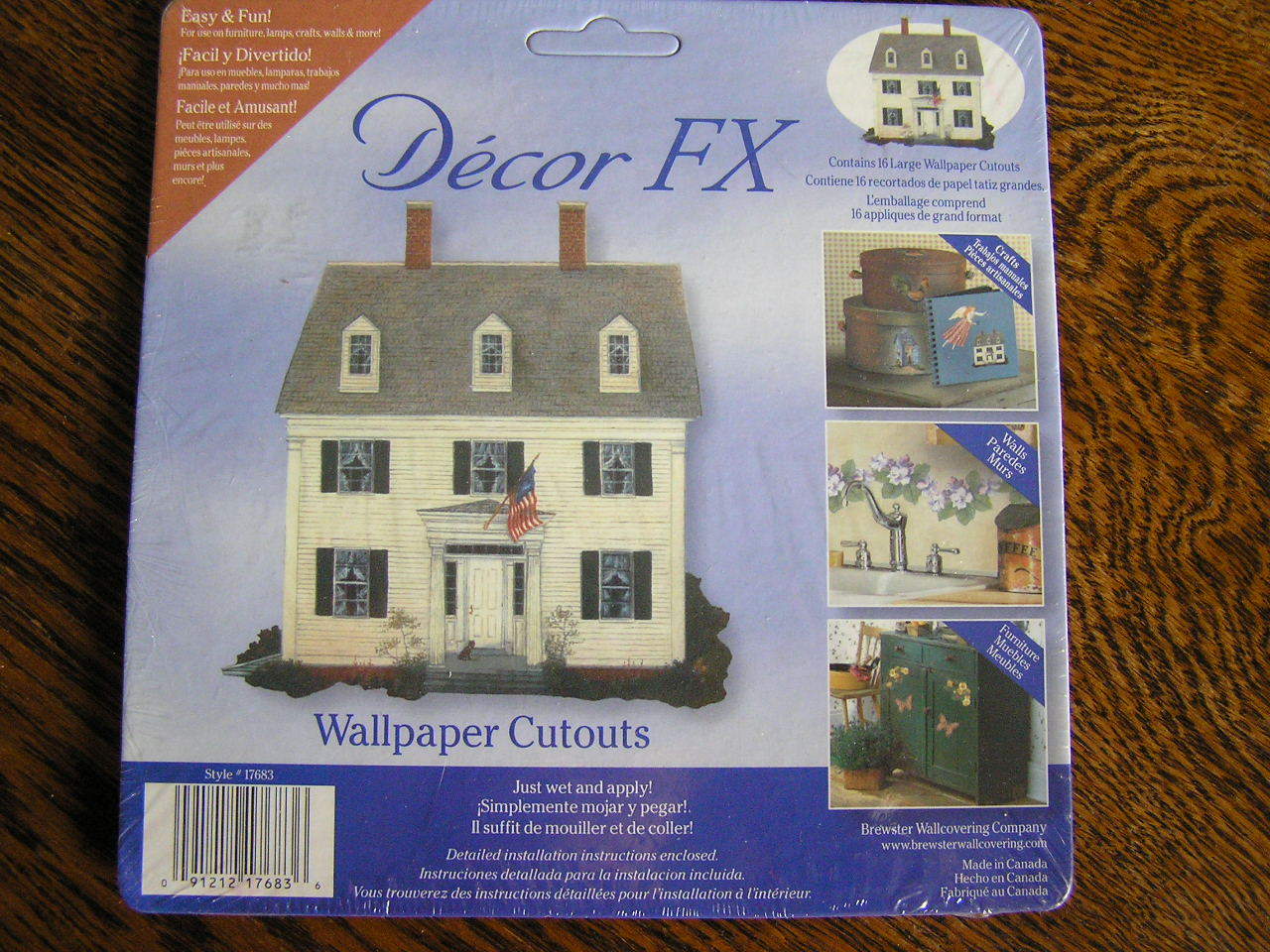 Decor FX Wallpaper Cutouts #17683 White American 16 COUNTRY HOUSE Home~~NIP!!