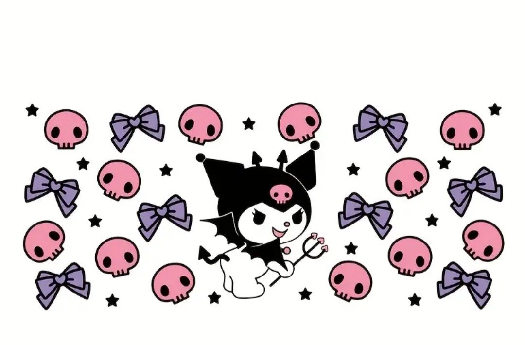 Sanrio Hello Kitty Kuromi UV Transfer Stickers for Cups Free Shipping