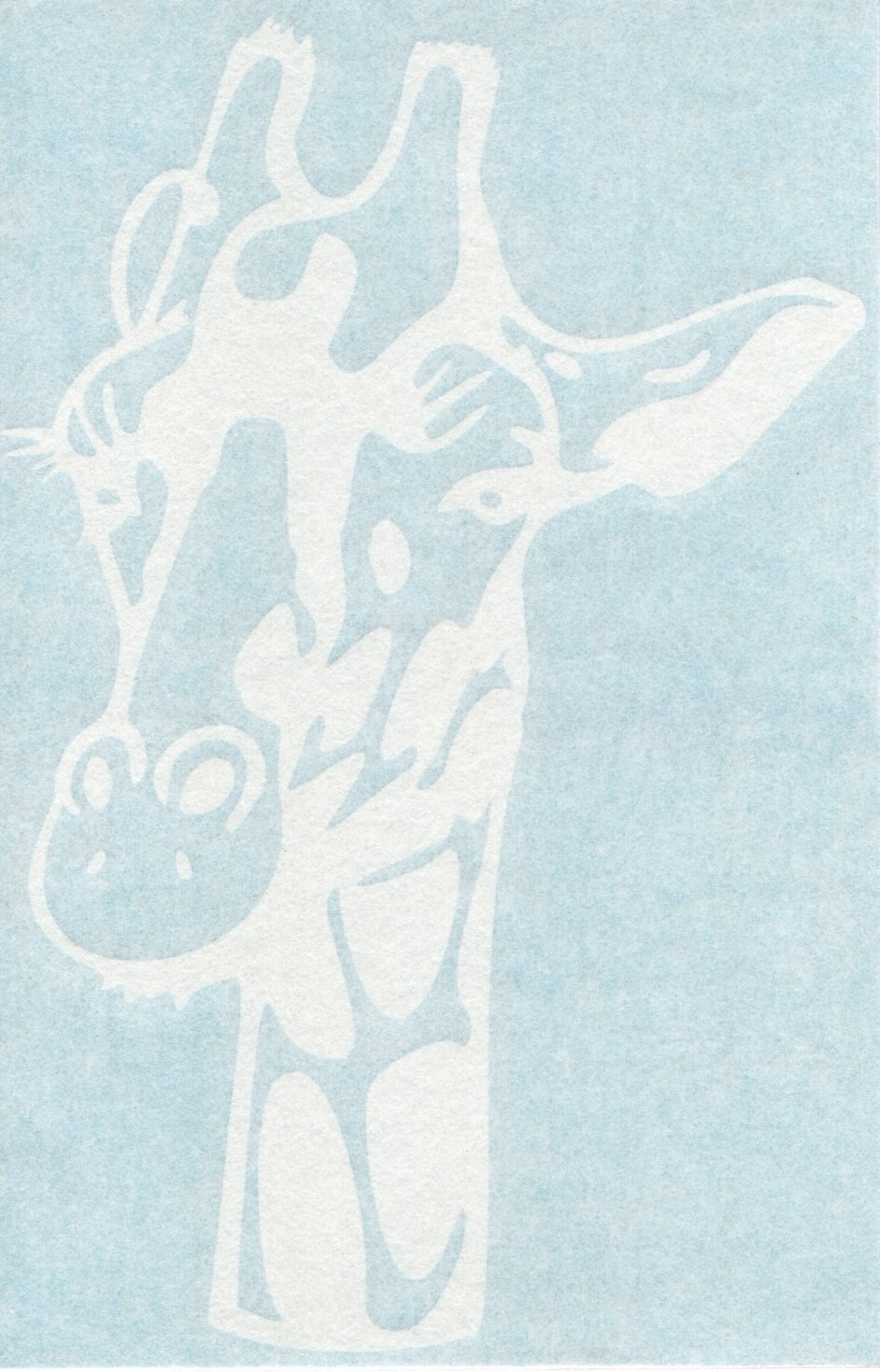 Giraffe Head – African Safari – Auto Window Quality Vinyl Decal Sticker 01077