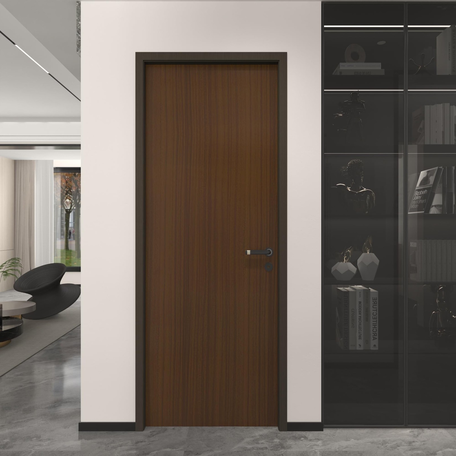 JSEVEM 24"×354" Extra Wide Light Brown Walnut Wood Wallpaper Peel and Stick
