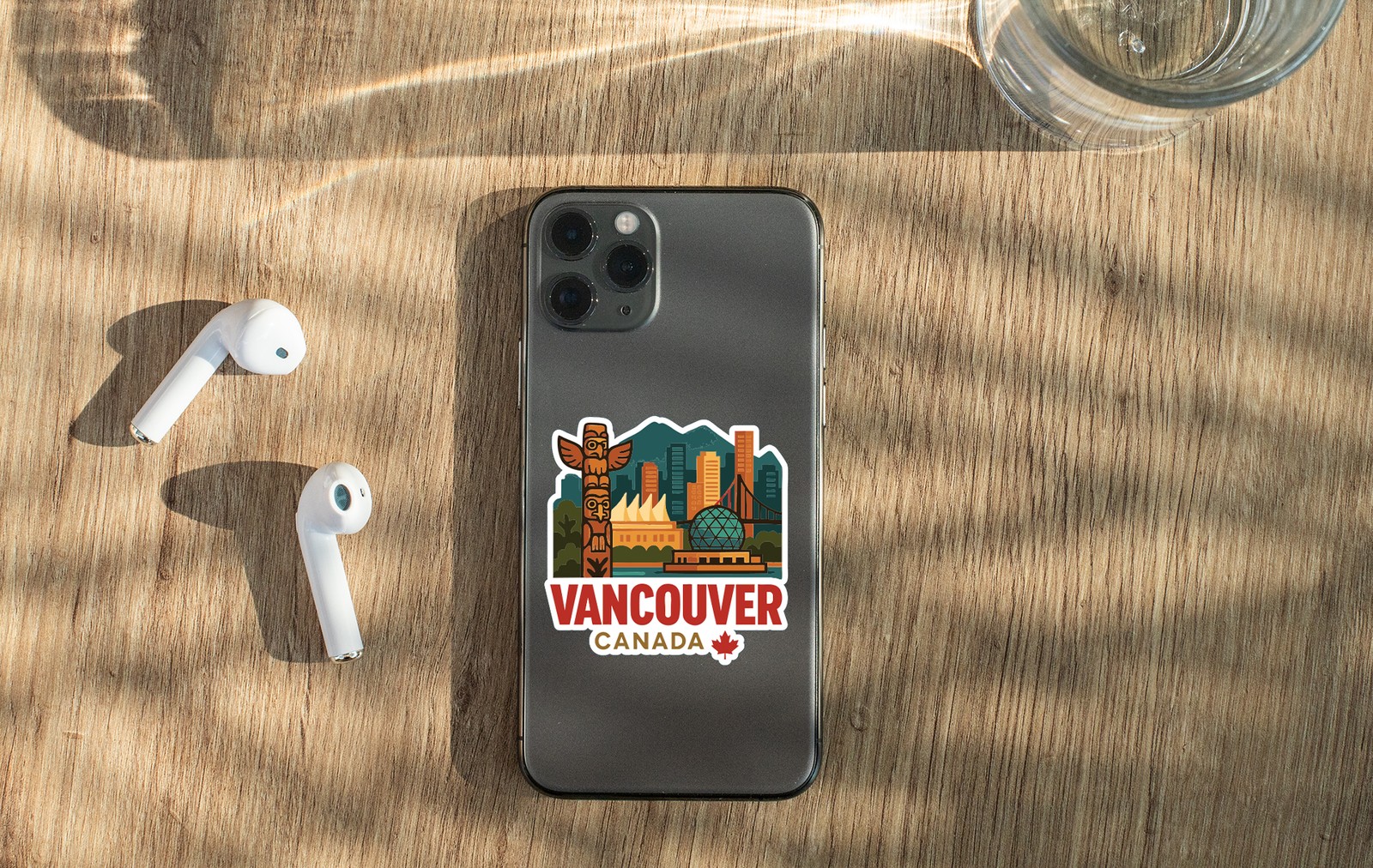 Vancouver Canada Sticker Decal Vinyl Die-Cut City Skyline Landmark Design