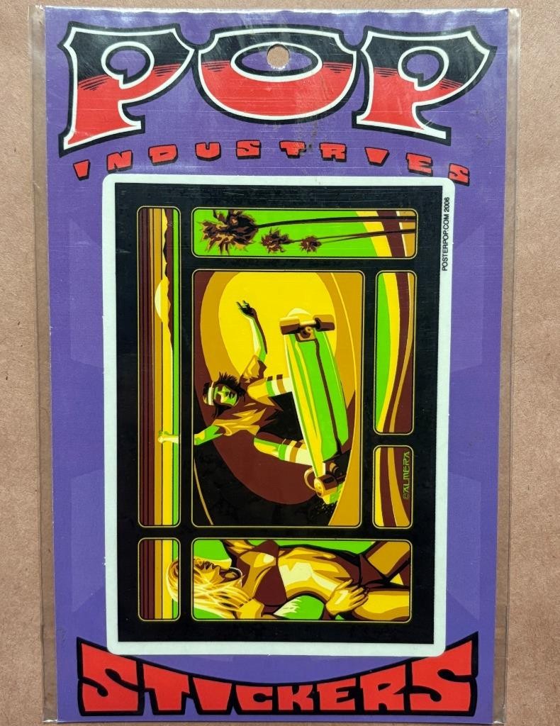 Pop Industries Sticker-ALMERA Bikini Beach Skater-new 2006 retro pinup y2k tiki