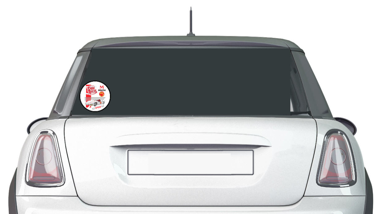 Speed Racer (Mach 5) – 4" Handmade Vinyl Decal Sticker Car Truck Laptop Cooler