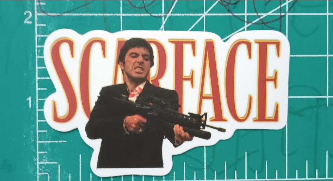 SCARFACE THE MOVIE X DIE-CUT STICKER X MATTE DIE-CUT STICKER X SCARFACE X X X X