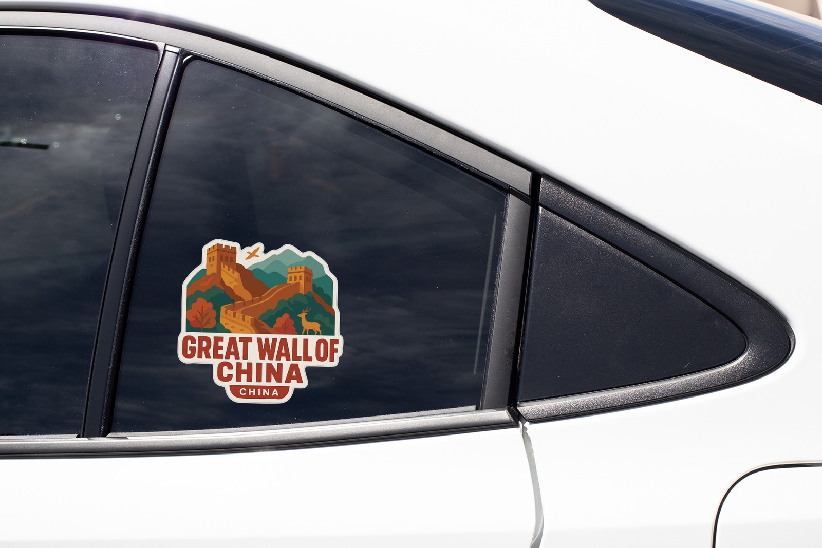 Great Wall of China Sticker Decal Vinyl Die-Cut City Skyline Landmark Design